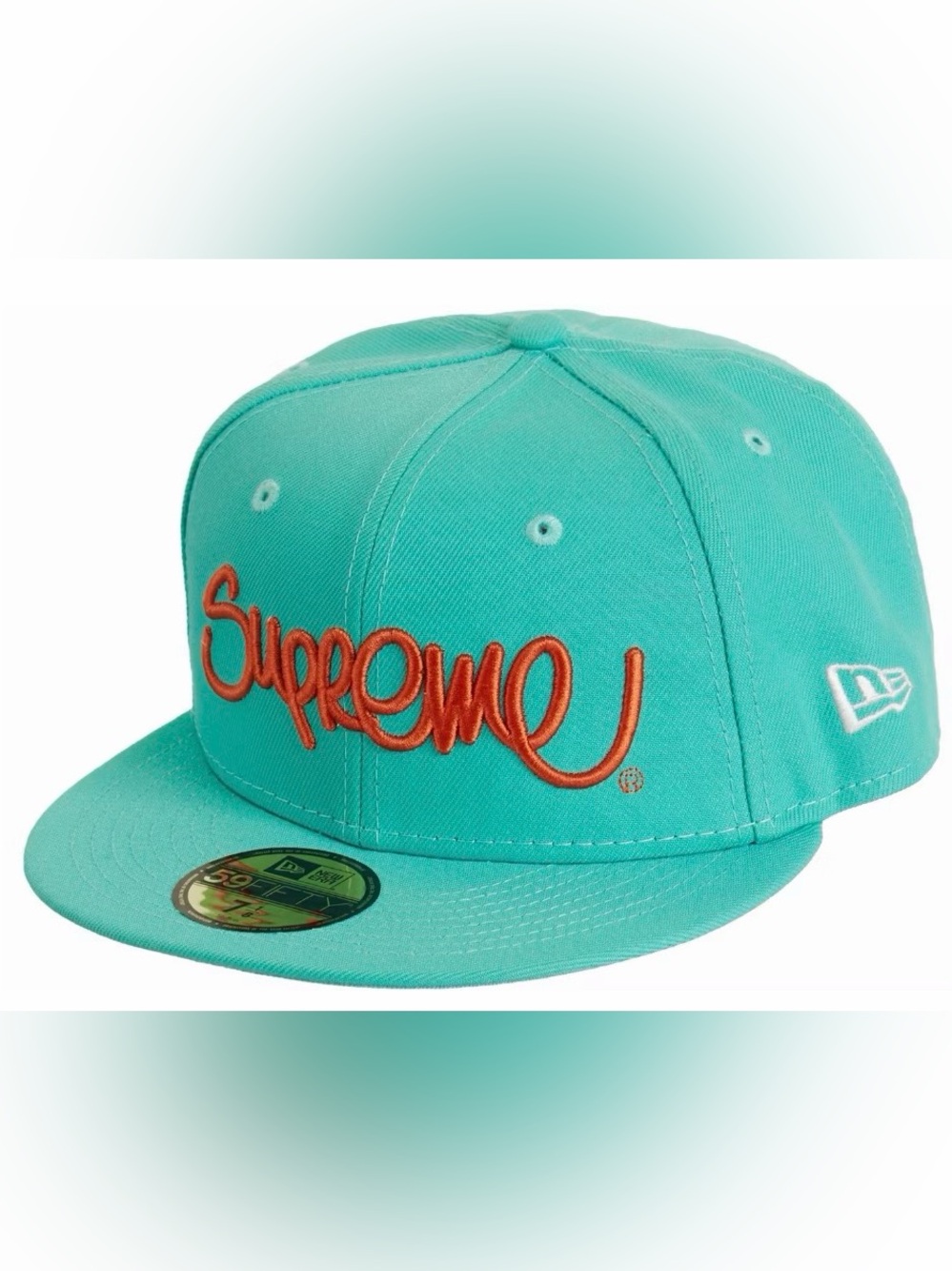Supreme Handstyle New Era Hat Mint 7 1/8 / SS22 Week 12 Authentic NWOT